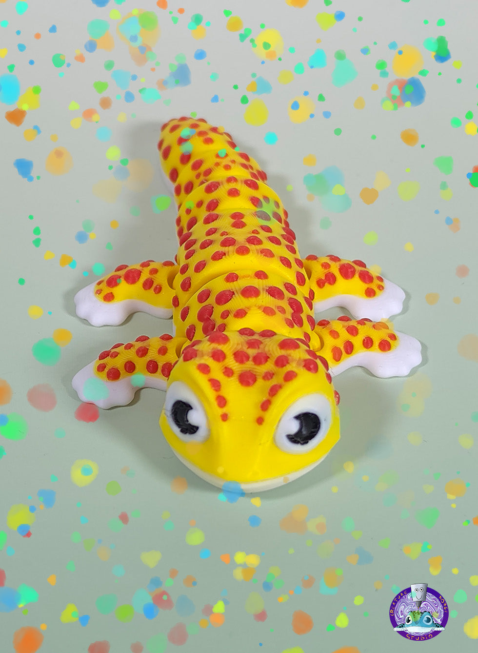 Gecko yellow red spots