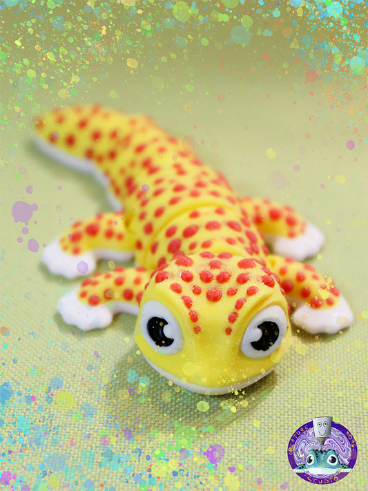 Gecko yellow red spots